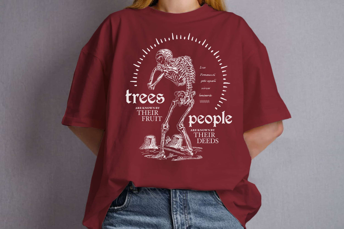Fallen Trees Organic Unisex Classic T-Shirt Red