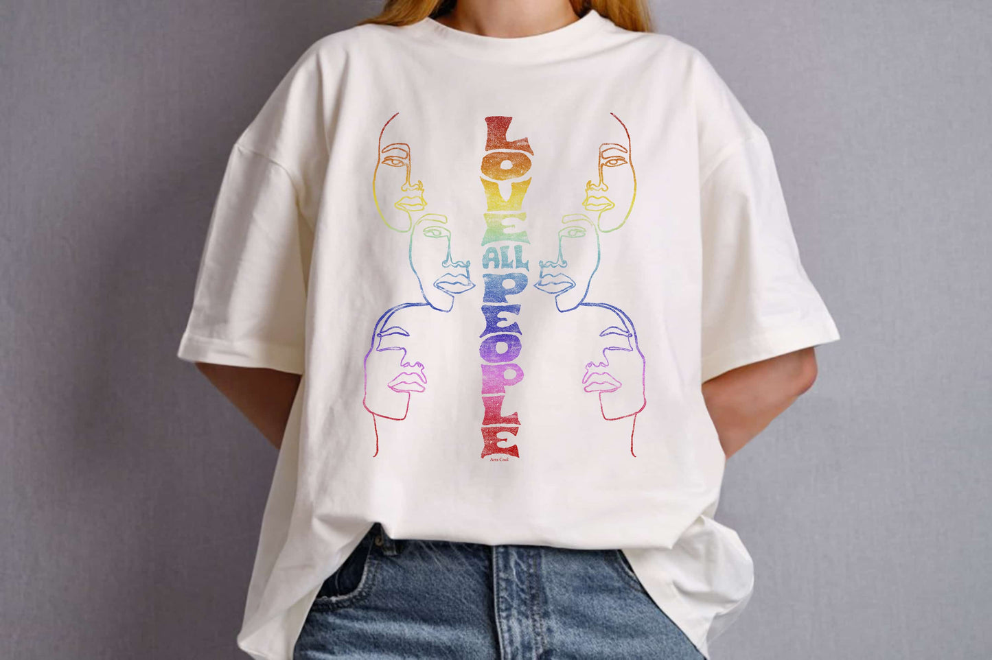 Love All People Organic Unisex Classic T-Shirt White