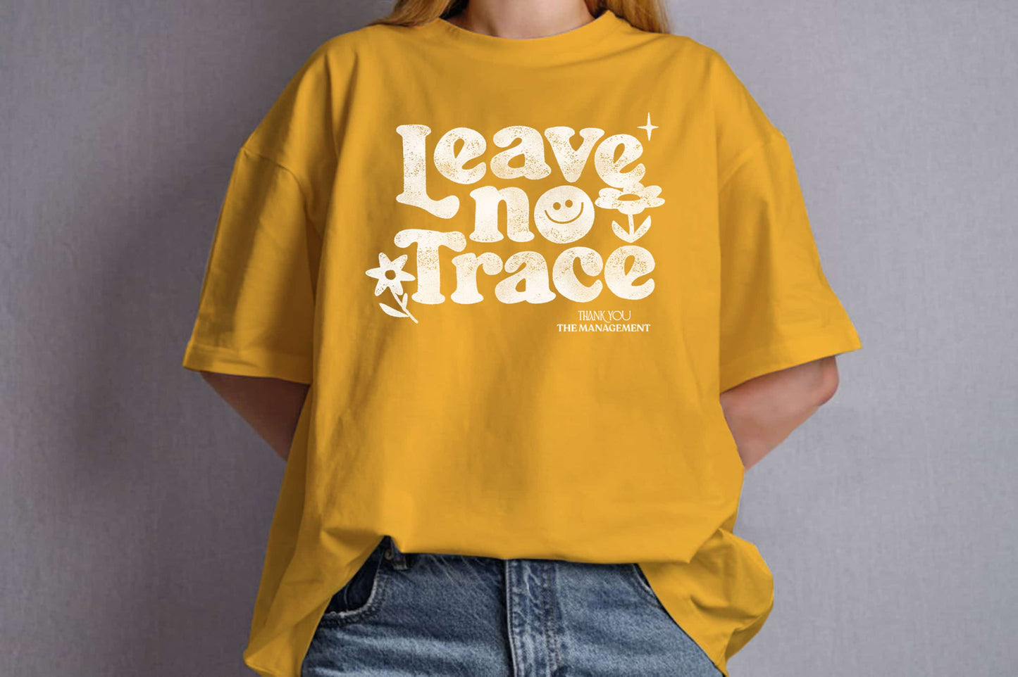 Leave no Trace Organic Unisex Classic T-Shirt Yellow