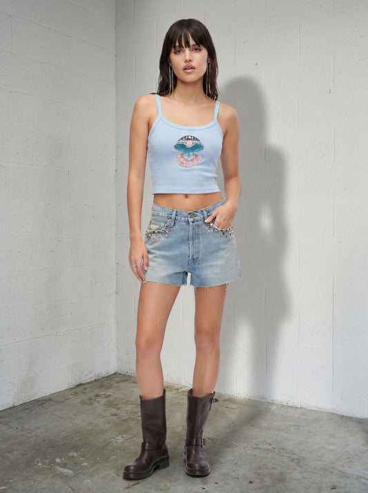 Supernatural Owl Cropped Tank Top